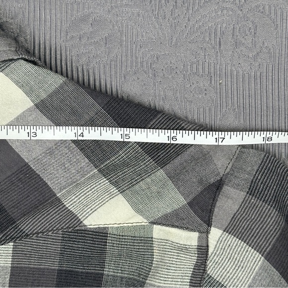 Salt Valley Western Pearl Snap Plaid Cotton Shirt M 40” Chest - Picture 8 of 12